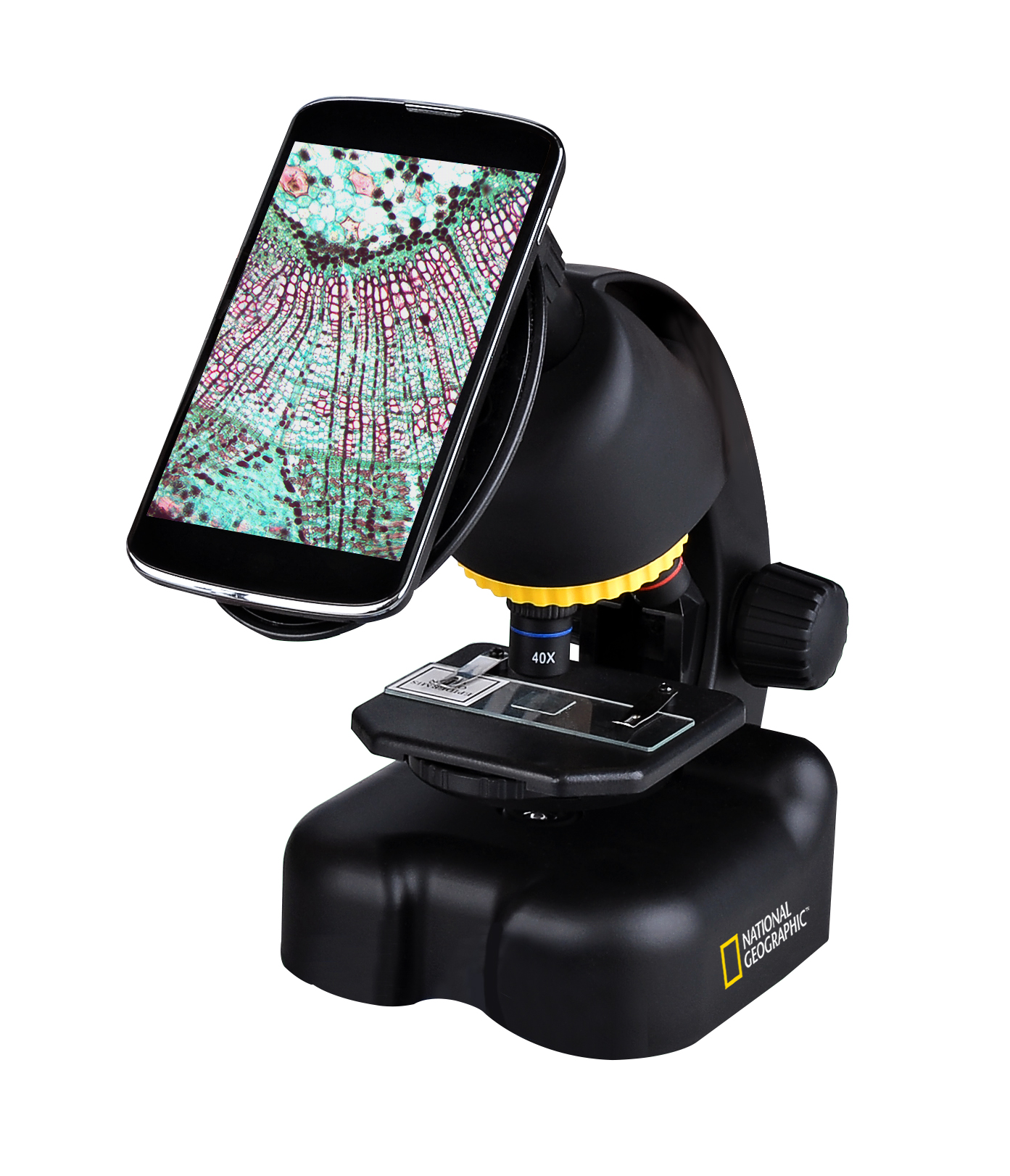 NATIONAL GEOGRAPHIC Telescopio compacto + microscopio con soporte para el Smartphone