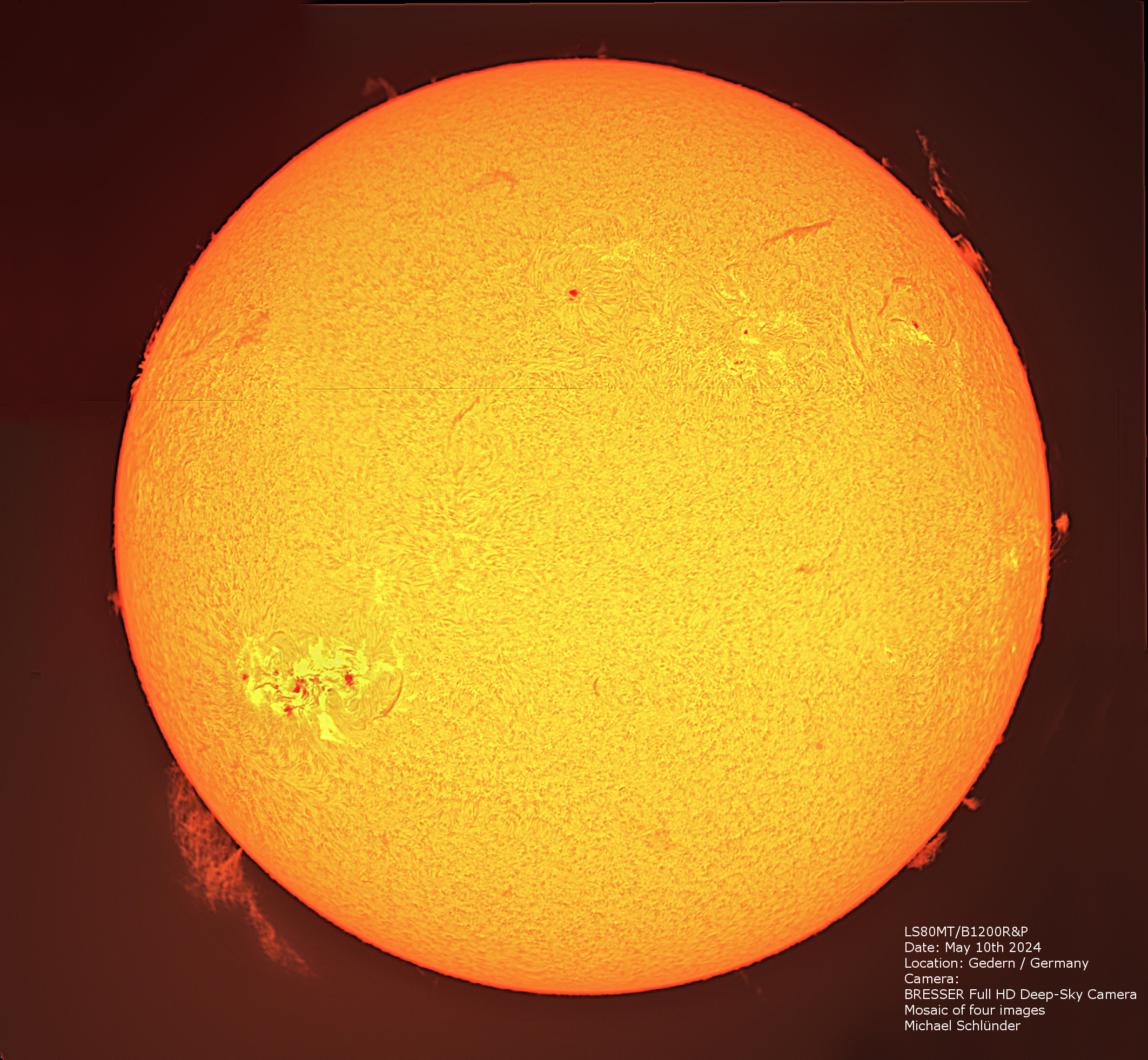Telescopio LUNT LS80MT/B1200R&P Allround APO para el Sol y el cielo estrellado
