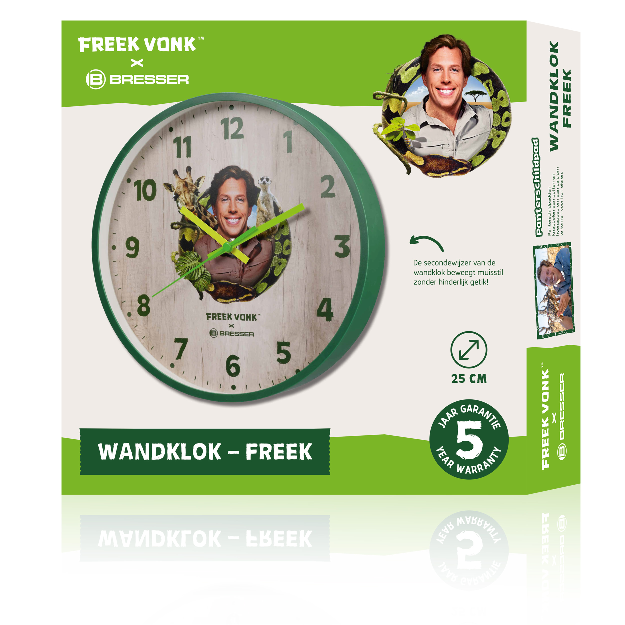 FREEK VONK x BRESSER Reloj de Pared