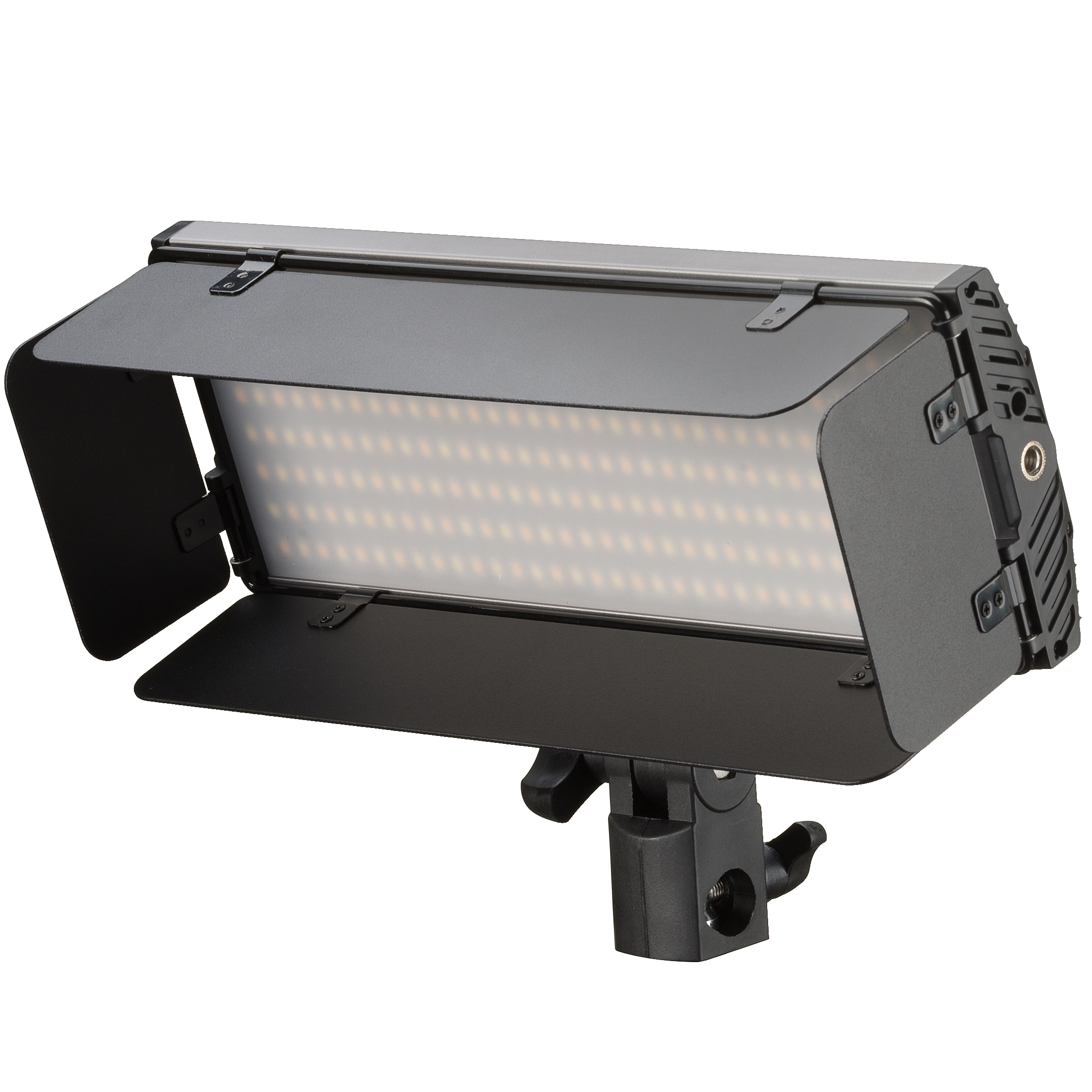 Conjunto de Antorchas de Vídeo BRESSER PT 30B-II LED bicolor con Viseras, Baterías recargables, Fuente de Alimentación, Mando a Distancia y Estuche