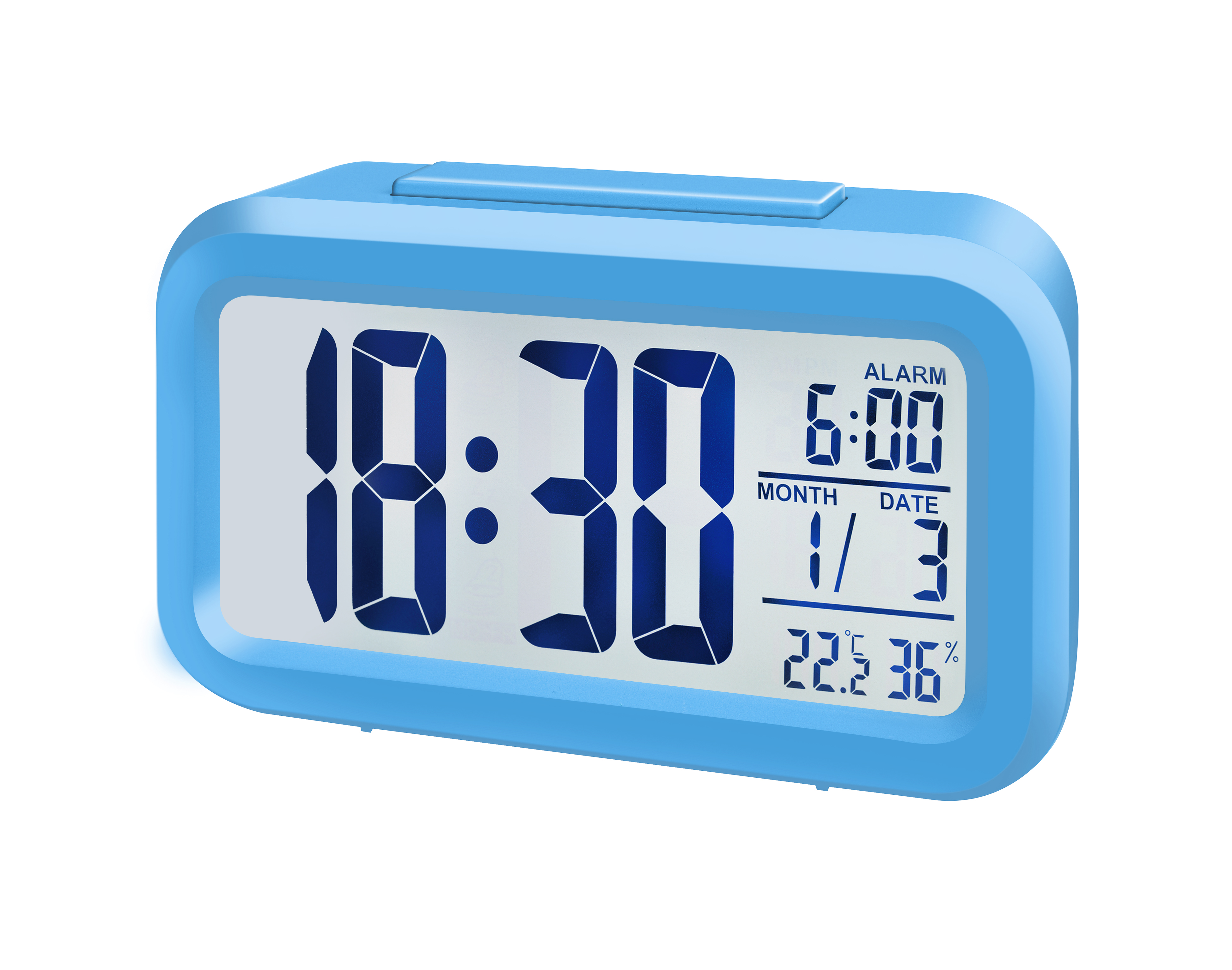 BRESSER MyTime Duo Reloj despertador azul