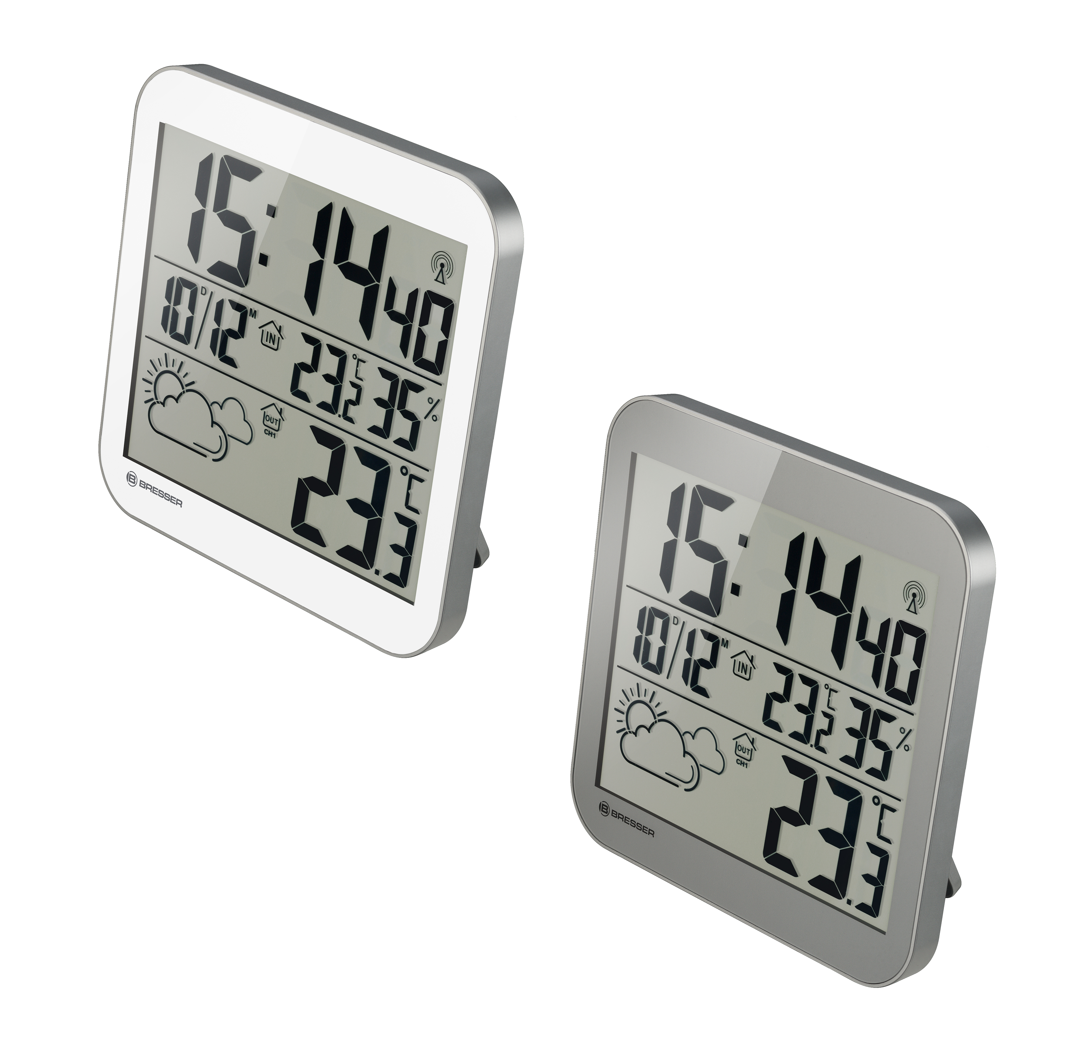 Reloj meteorológico de Pared BRESSER MyTime LCD 