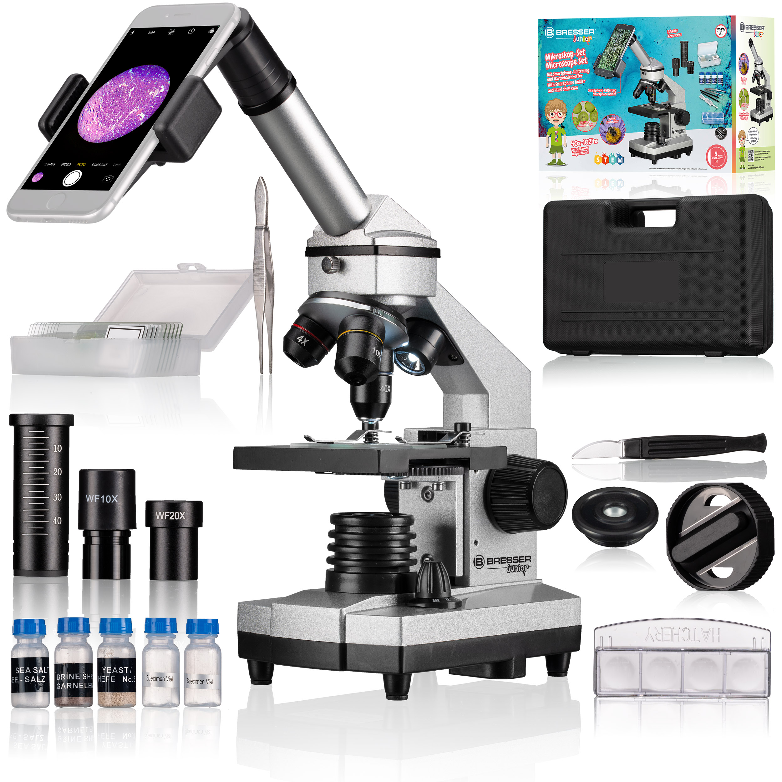 BRESSER JUNIOR Biolux CA 40x-1024x Microscopio