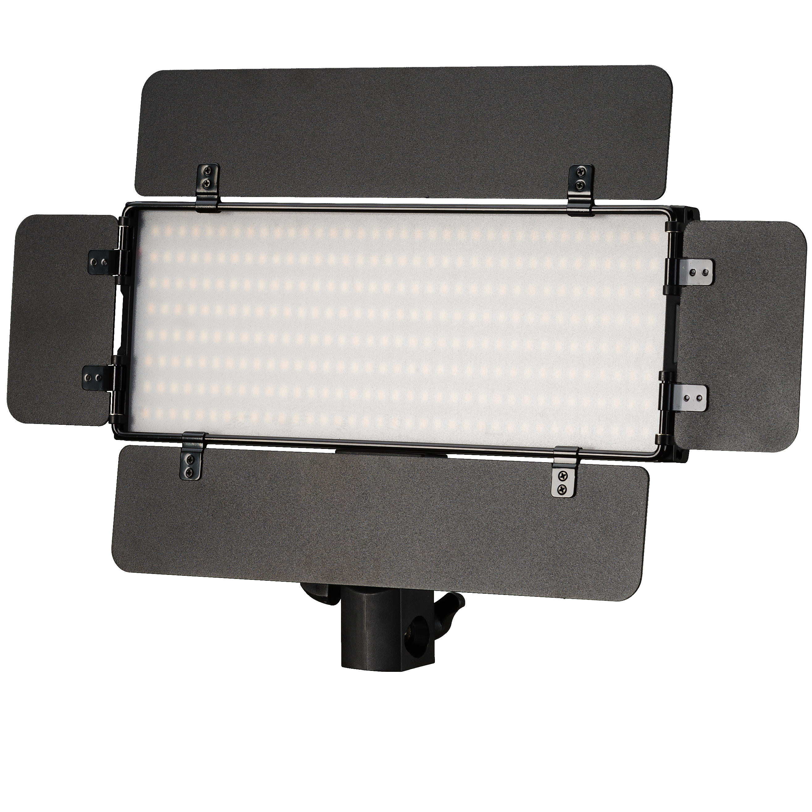 Conjunto de Antorchas de Vídeo BRESSER PT 30B-II LED bicolor con Viseras, Baterías recargables, Fuente de Alimentación, Mando a Distancia y Estuche