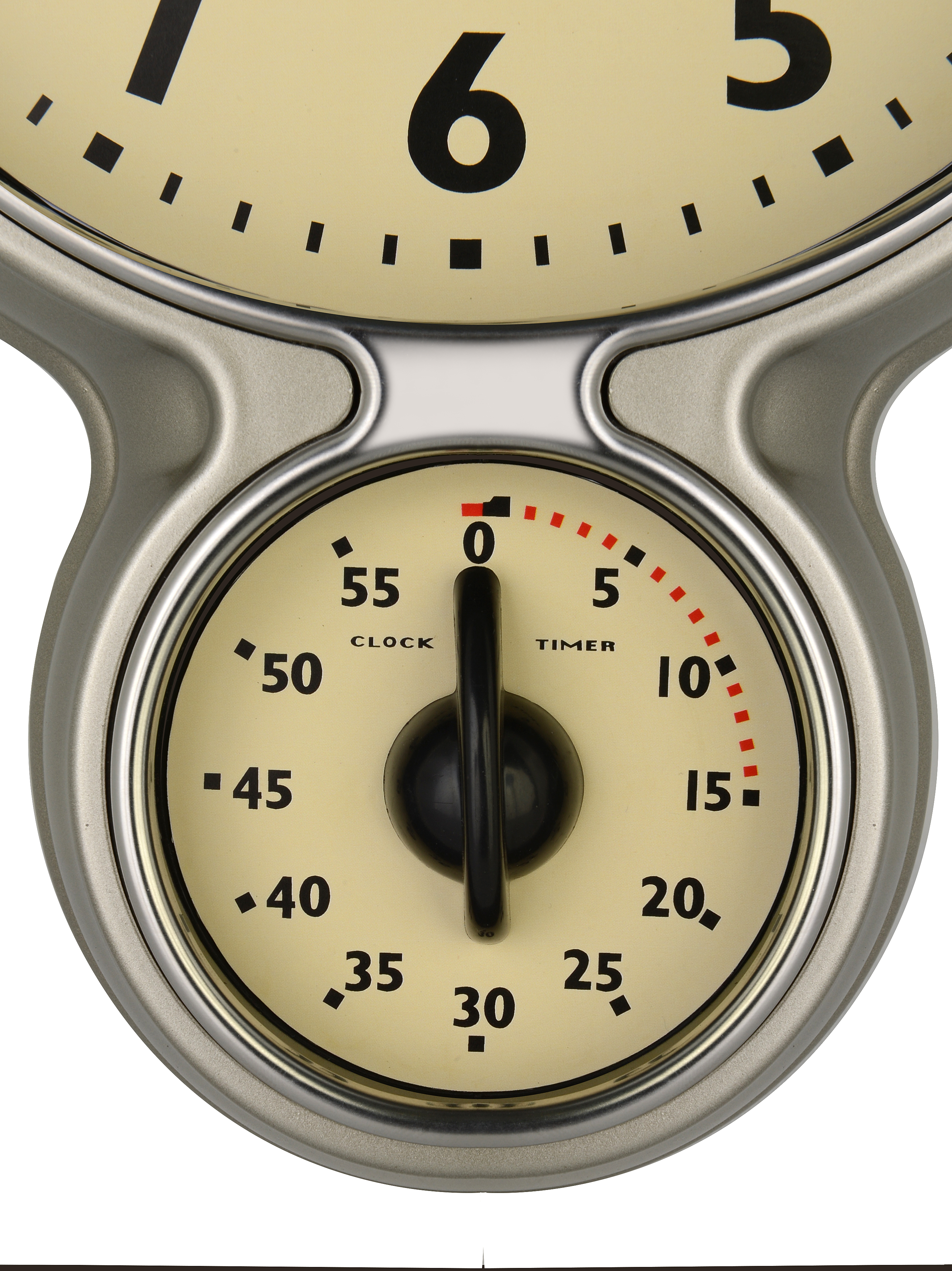 BRESSER MyTime reloj de cocina de acero inoxidable y temporizador estilo retro