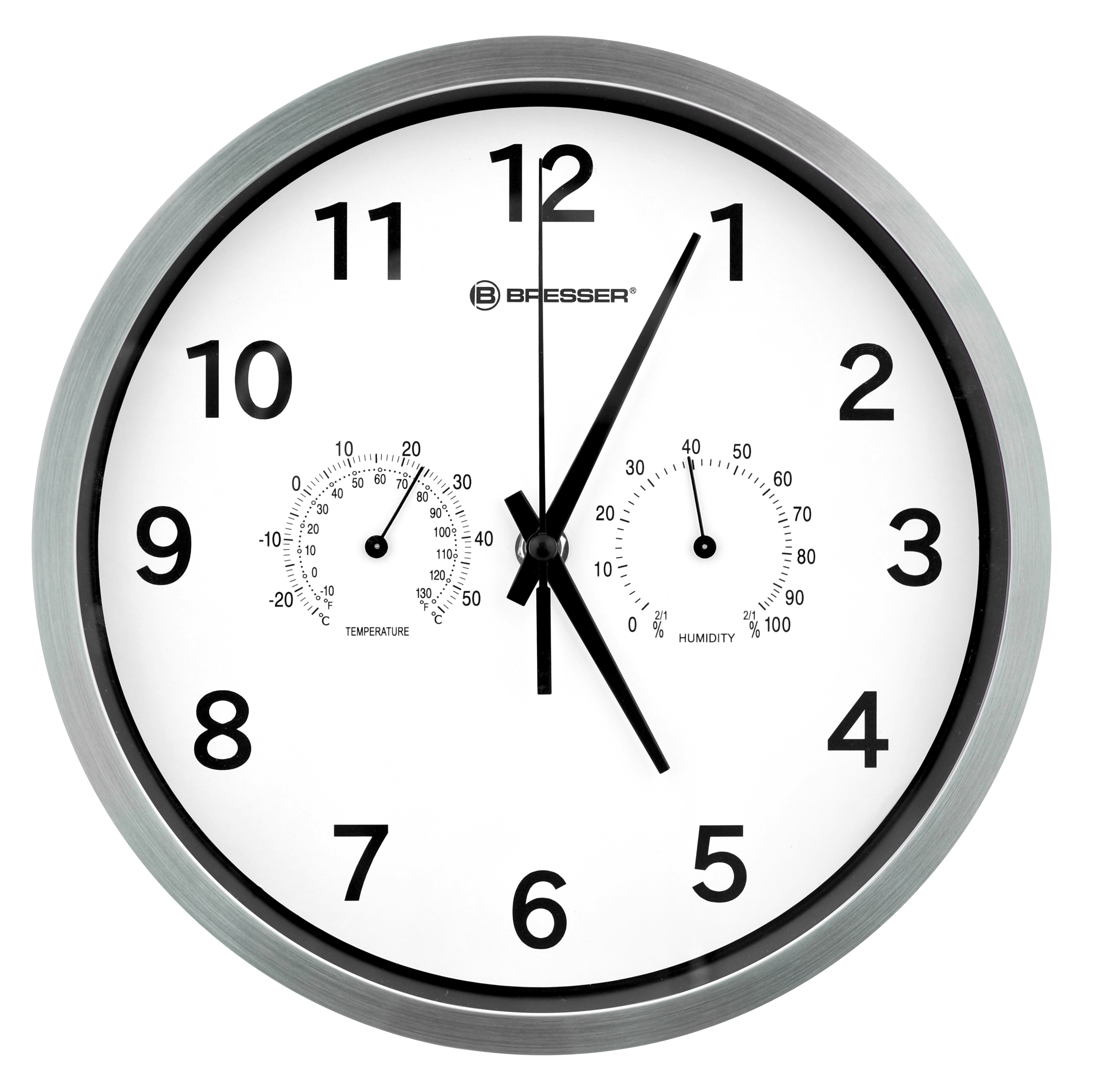 BRESSER MyTime DCF Reloj de pared Termo-/ Higro- 25cm